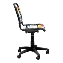 Load image into Gallery viewer, Bungie Low Back Office Chair in Rainbow with Matte Black Frame and Base