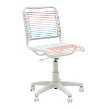 Load image into Gallery viewer, Bungie Low Back Office Chair in Blush/Blue Ombre with White Frame and Base