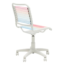 Load image into Gallery viewer, Bungie Low Back Office Chair in Blush/Blue Ombre with White Frame and Base