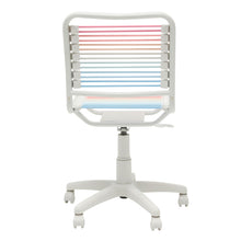 Load image into Gallery viewer, Bungie Low Back Office Chair in Blush/Blue Ombre with White Frame and Base