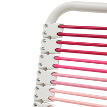 Load image into Gallery viewer, Low Back Bungie Office Chair in Blush with White Frame and Base
