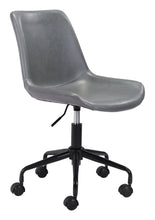 Load image into Gallery viewer, Mid-Century Matte Gray Armless Office Chair