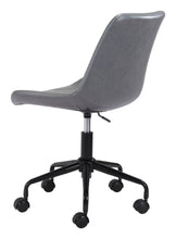 Load image into Gallery viewer, Mid-Century Matte Gray Armless Office Chair