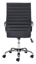 Load image into Gallery viewer, Modern High-Back Office Chair in Black and Chrome