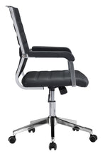 Load image into Gallery viewer, Modern Black Vinyl Office Chair
