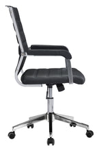 Load image into Gallery viewer, Modern Black Vinyl Office Chair