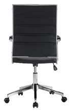 Load image into Gallery viewer, Modern Black Vinyl Office Chair