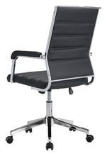 Load image into Gallery viewer, Modern Black Vinyl Office Chair
