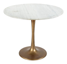 Load image into Gallery viewer, Round 36&quot; Marble Meeting Table with Gold Base
