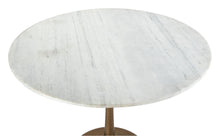Load image into Gallery viewer, Round 36&quot; Marble Meeting Table with Gold Base
