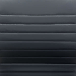 Modern Black Office Chair with Unique Ribbed Back