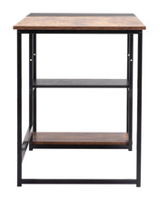 Load image into Gallery viewer, Brown and Black 47" Vintage Industrial Workstation