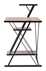 Minimal 51" Urban Desk with Three-Tier Shelf