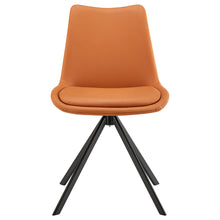 Load image into Gallery viewer, Swivel Office Chair in Cognac with Black Legs
