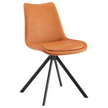 Load image into Gallery viewer, Swivel Office Chair in Cognac with Black Legs