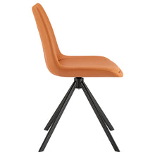 Load image into Gallery viewer, Swivel Office Chair in Cognac with Black Legs