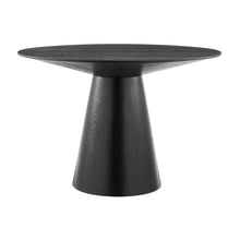 Load image into Gallery viewer, 43.5" Matte Black Ash Veneer Round Meeting Table