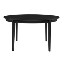 Load image into Gallery viewer, 54” Oval Beech Wood Matte Black Meeting Table