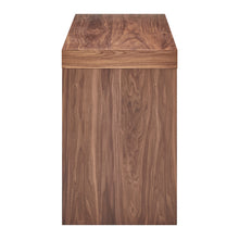 Load image into Gallery viewer, 47" Sleek Walnut Workstation with Storage Drawer