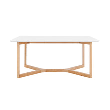 Load image into Gallery viewer, Matte White Natural Beech Wood 63&quot; Meeting Table
