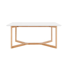 Load image into Gallery viewer, Matte White Natural Beech Wood 63" Meeting Table
