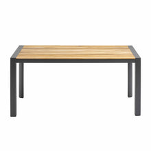 Load image into Gallery viewer, 63" Natural Teak and Anthracite Executive Desk