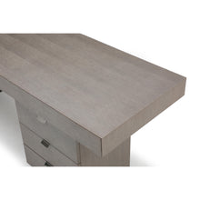 Load image into Gallery viewer, Grey Oak 71" Modern Executive Desk with Storage Drawers