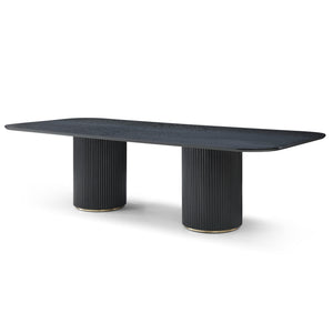 Black Oak Veneer 110" Twin Pedestal Base Conference Table