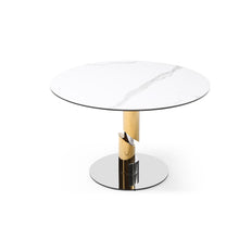 Load image into Gallery viewer, Round 47" Gold Split Column Meeting Table