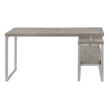 Load image into Gallery viewer, 60&quot; Grey L-Shaped Corner Desk with Storage
