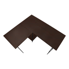 Load image into Gallery viewer, Industrial-Style 47" L-Shaped Writing Desk with Open Shelves
