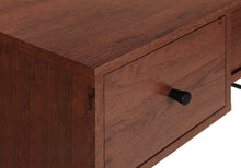 Load image into Gallery viewer, 47" Cherry Wood Industrial-Style Contemporary Computer Desk with Storage