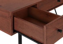 Load image into Gallery viewer, 47" Cherry Wood Industrial-Style Contemporary Computer Desk with Storage