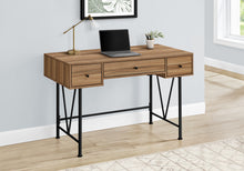 Load image into Gallery viewer, 47&quot; Brown Industrial-Style Contemporary Computer Desk with Storage
