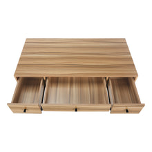 Load image into Gallery viewer, 47" Brown Industrial-Style Contemporary Computer Desk with Storage