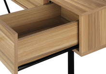 Load image into Gallery viewer, 47" Brown Industrial-Style Contemporary Computer Desk with Storage