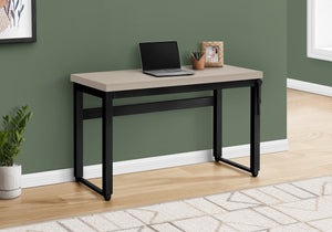 47" Adjustable Height Taupe Home Office Desk