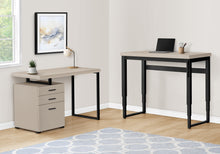 Load image into Gallery viewer, 47" Adjustable Height Taupe Home Office Desk