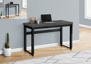 47" Adjustable Height Grey Home Office Desk
