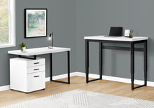 Load image into Gallery viewer, 47" Adjustable Height White Home Office Desk