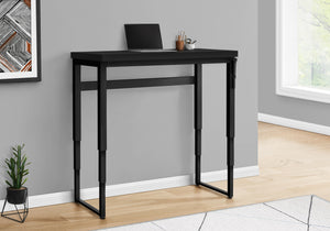 47" Adjustable Height Black Home Office Desk
