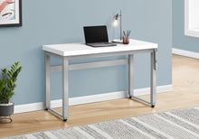 Load image into Gallery viewer, 47&quot; Adjustable Height White Home Office Desk
