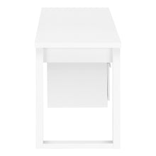 Load image into Gallery viewer, White Floating 47" Computer Desk with Storage