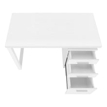 Load image into Gallery viewer, White Floating 47" Computer Desk with Storage
