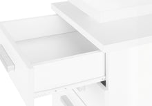 Load image into Gallery viewer, White Floating 47" Computer Desk with Storage