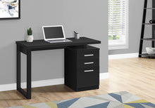 Load image into Gallery viewer, Black Floating 47" Computer Desk with Storage