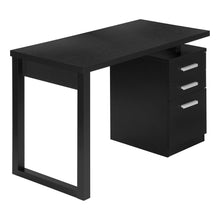 Load image into Gallery viewer, Black Floating 47" Computer Desk with Storage