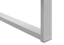 Load image into Gallery viewer, White 57" Mid-Century Modern L-Shaped Computer Desk