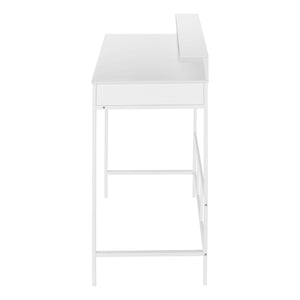 Standing Height 47" White Computer Workstation
