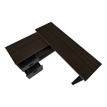Load image into Gallery viewer, Espresso and Black 72" Executive L-Shaped Desk